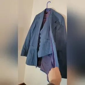Suits & Blazers | Vintage Blue 6s70s 3 Piece Mens Suit